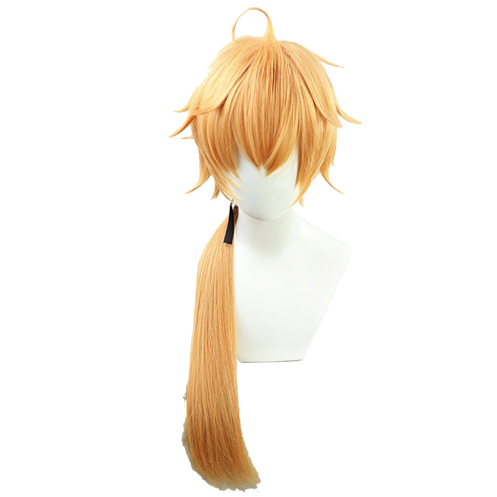 Genshin Impact Thoma Golden Cosplay Wig