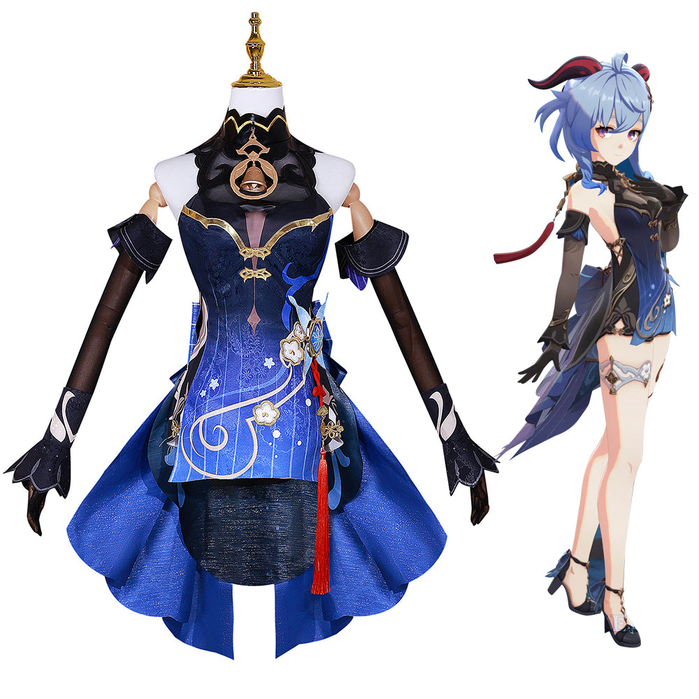 Genshin Impact Twilight Blossom Ganyu Skin Cosplay Costume