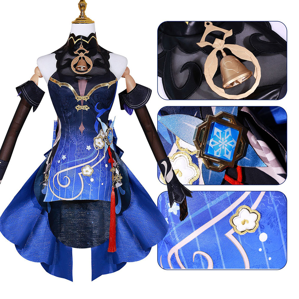 Genshin Impact Twilight Blossom Ganyu Skin Cosplay Costume