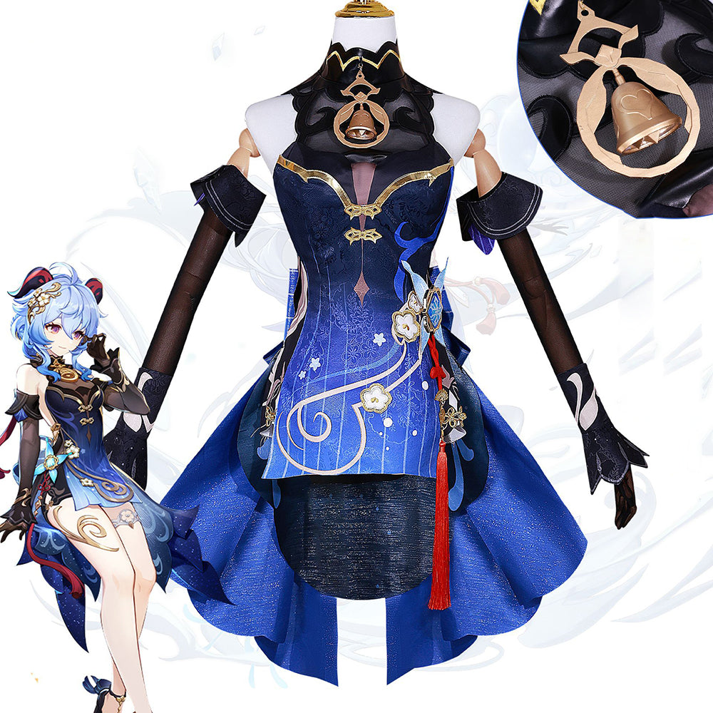 Genshin Impact Twilight Blossom Ganyu Skin Cosplay Costume