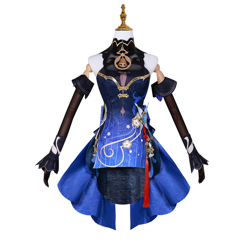 Genshin Impact Twilight Blossom Ganyu Skin Cosplay Costume