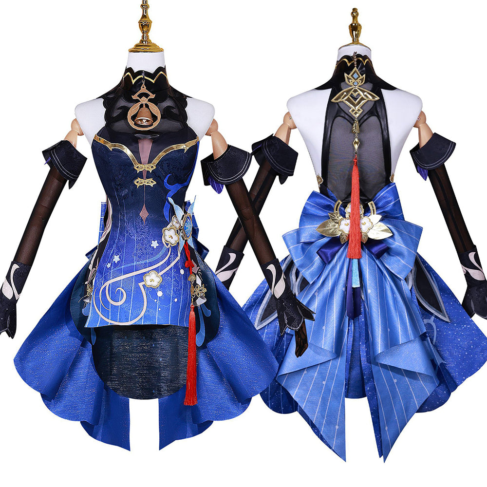 Genshin Impact Twilight Blossom Ganyu Skin Cosplay Costume