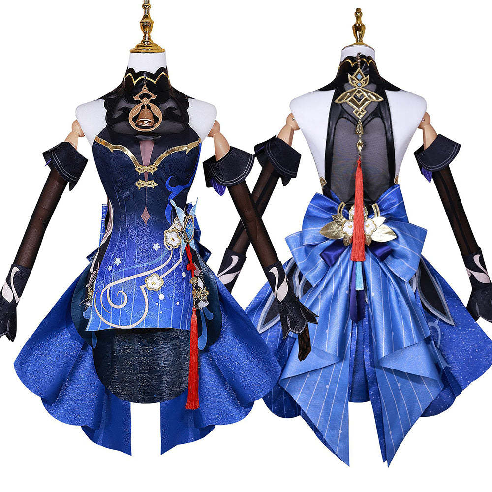 Genshin Impact Twilight Blossom Ganyu Skin Cosplay Costume