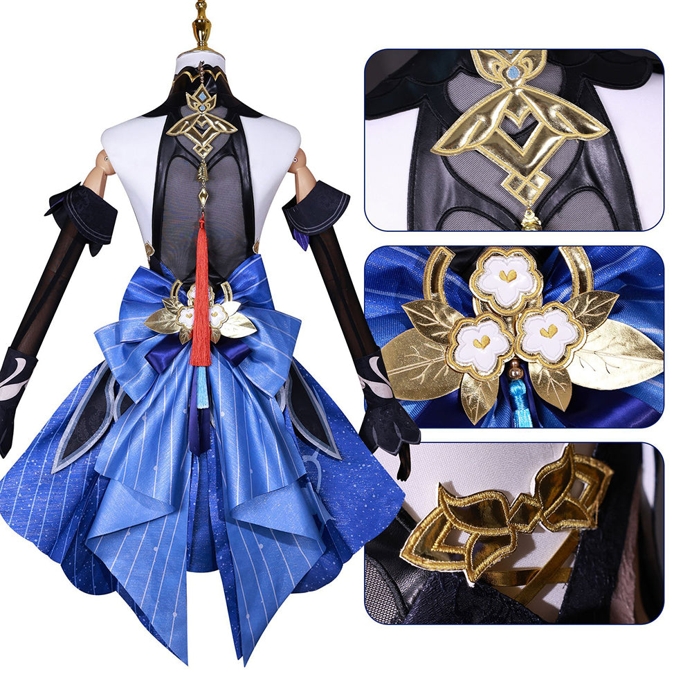 Genshin Impact Twilight Blossom Ganyu Skin Cosplay Costume