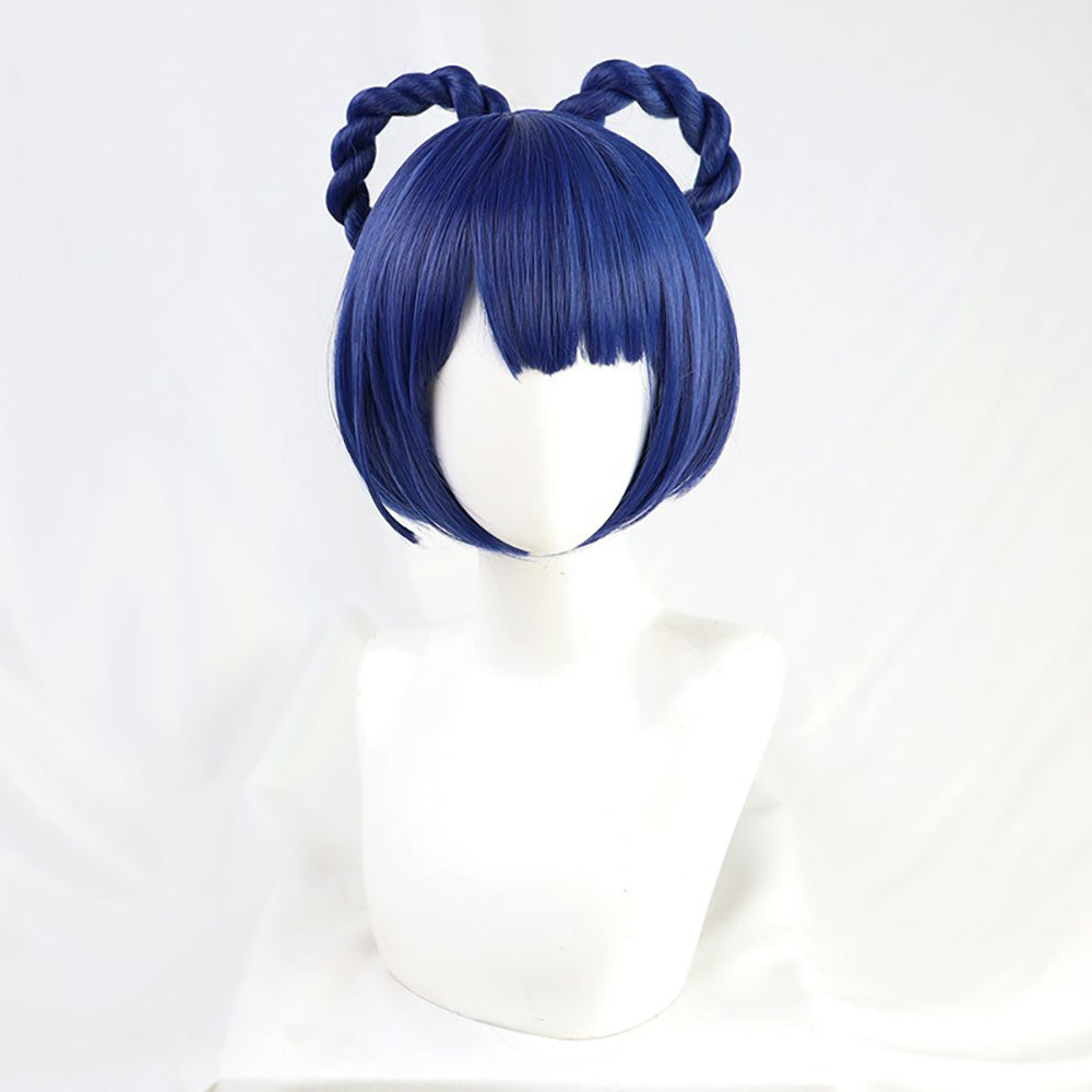 Genshin Impact Xiangling Blue Cosplay Wig