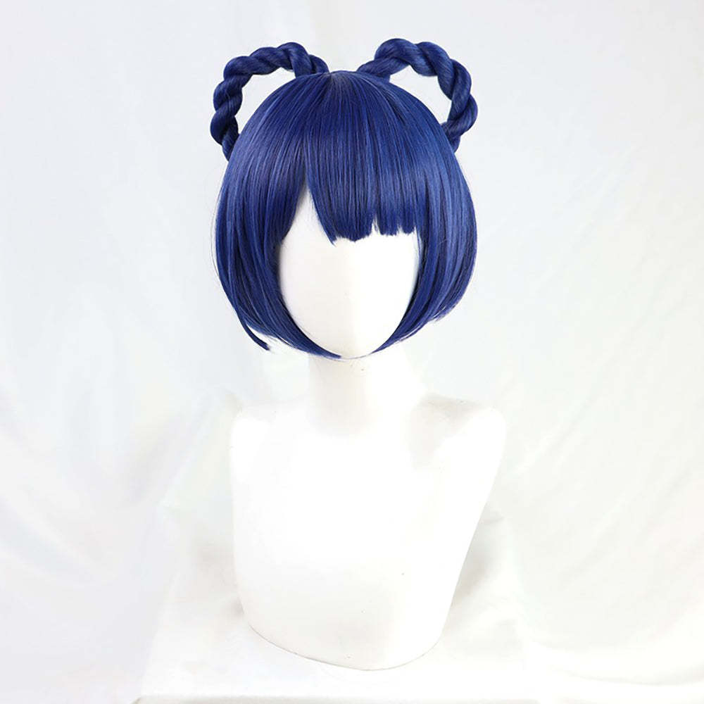 Genshin Impact Xiangling Blue Cosplay Wig