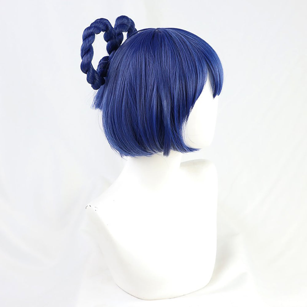 Genshin Impact Xiangling Blue Cosplay Wig