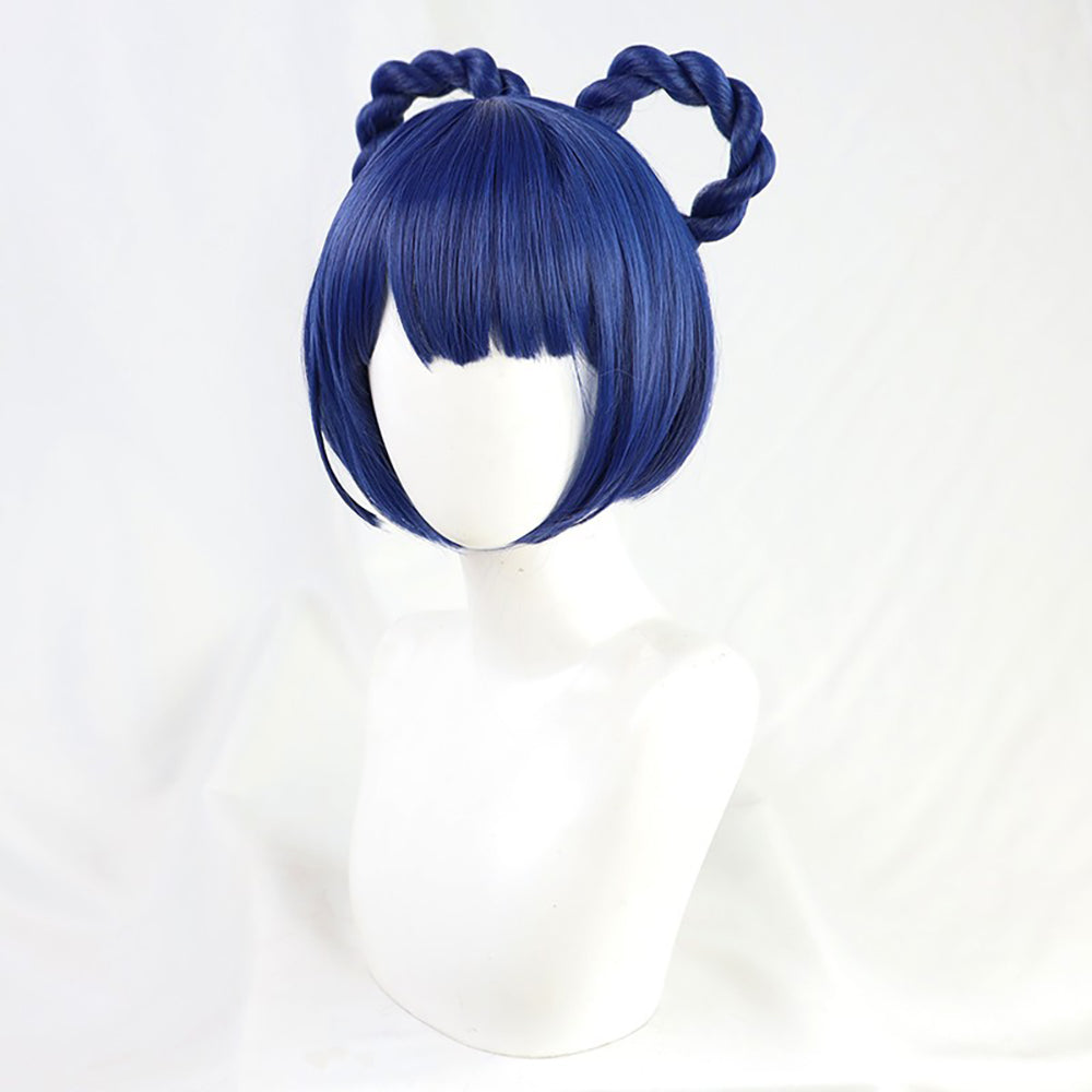 Genshin Impact Xiangling Blue Cosplay Wig