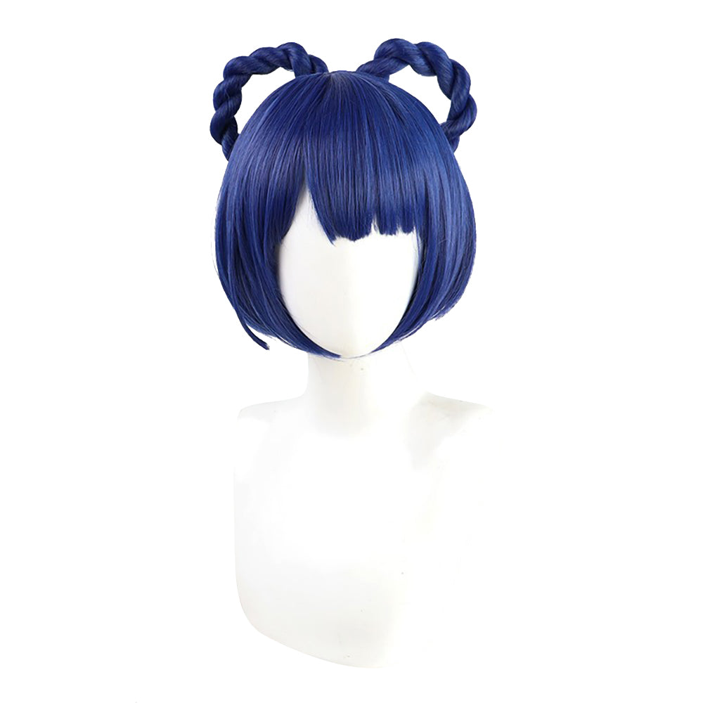 Genshin Impact Xiangling Blue Cosplay Wig