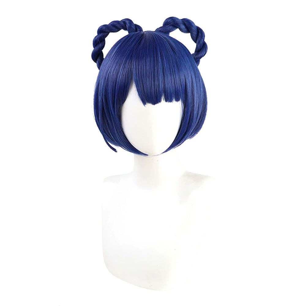 Genshin Impact Xiangling Blue Cosplay Wig