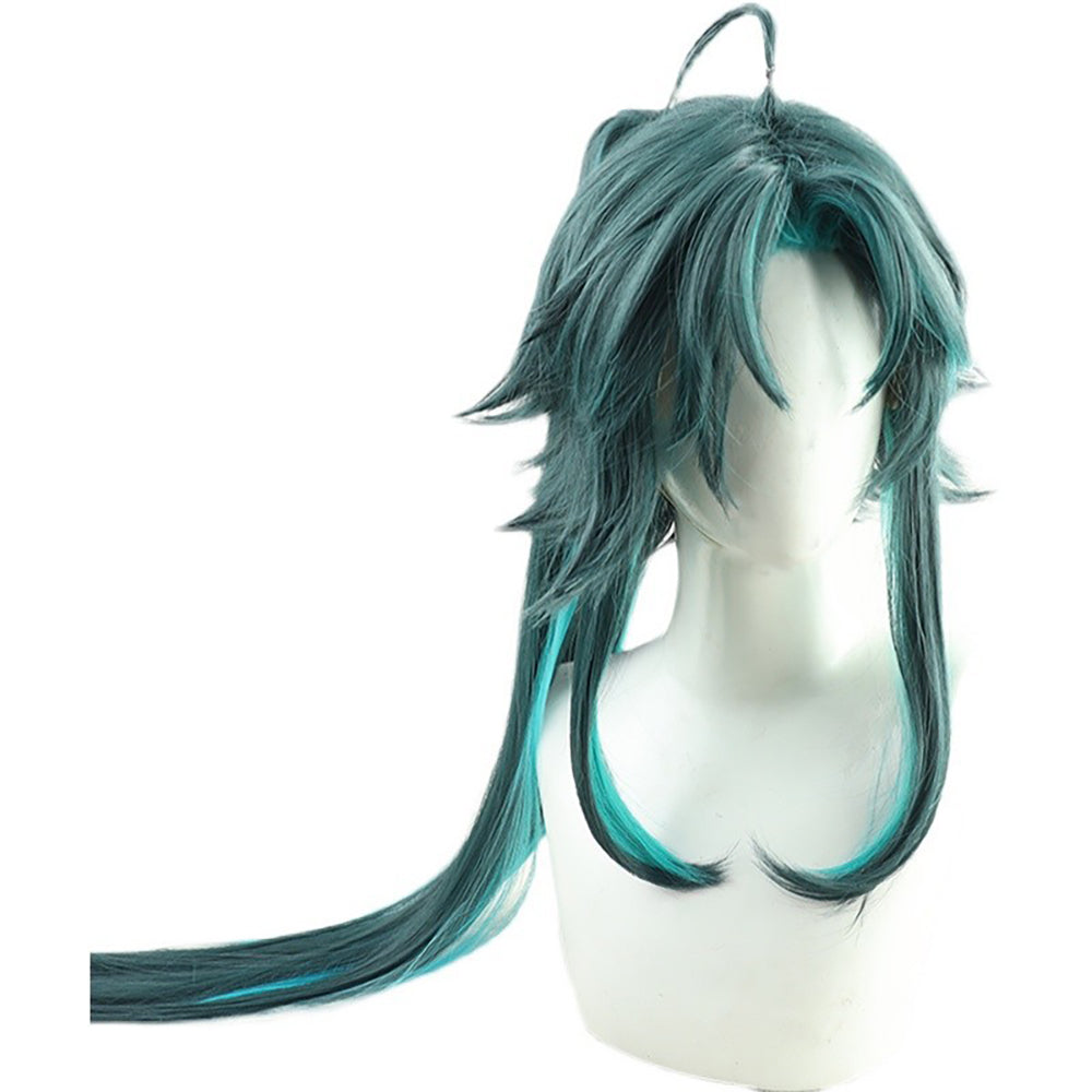 Genshin Impact Xiao Green Long Hair Cosplay Wig