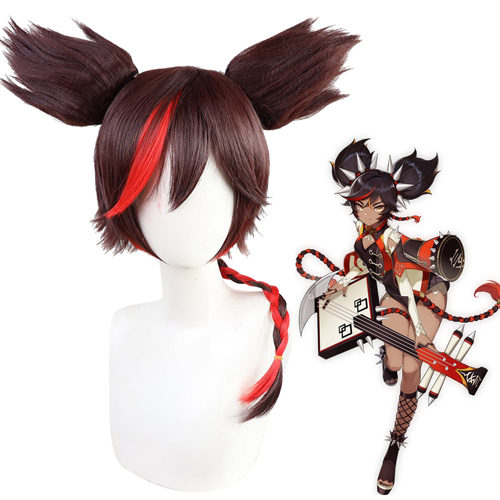 Genshin Impact Xinyan Black Cosplay Wig-Cosplay Instrumentality Project