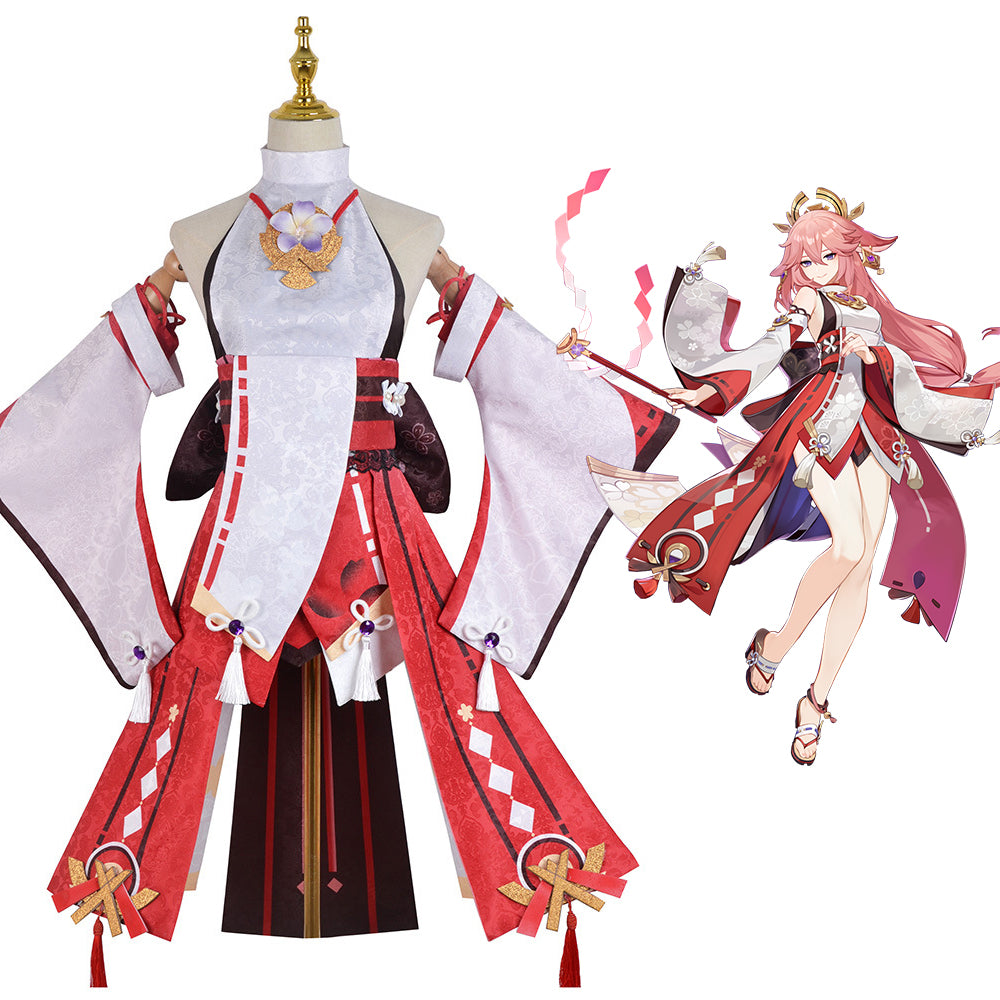 Genshin Impact Yae Miko Cosplay Costume-Cosplay Instrumentality Project