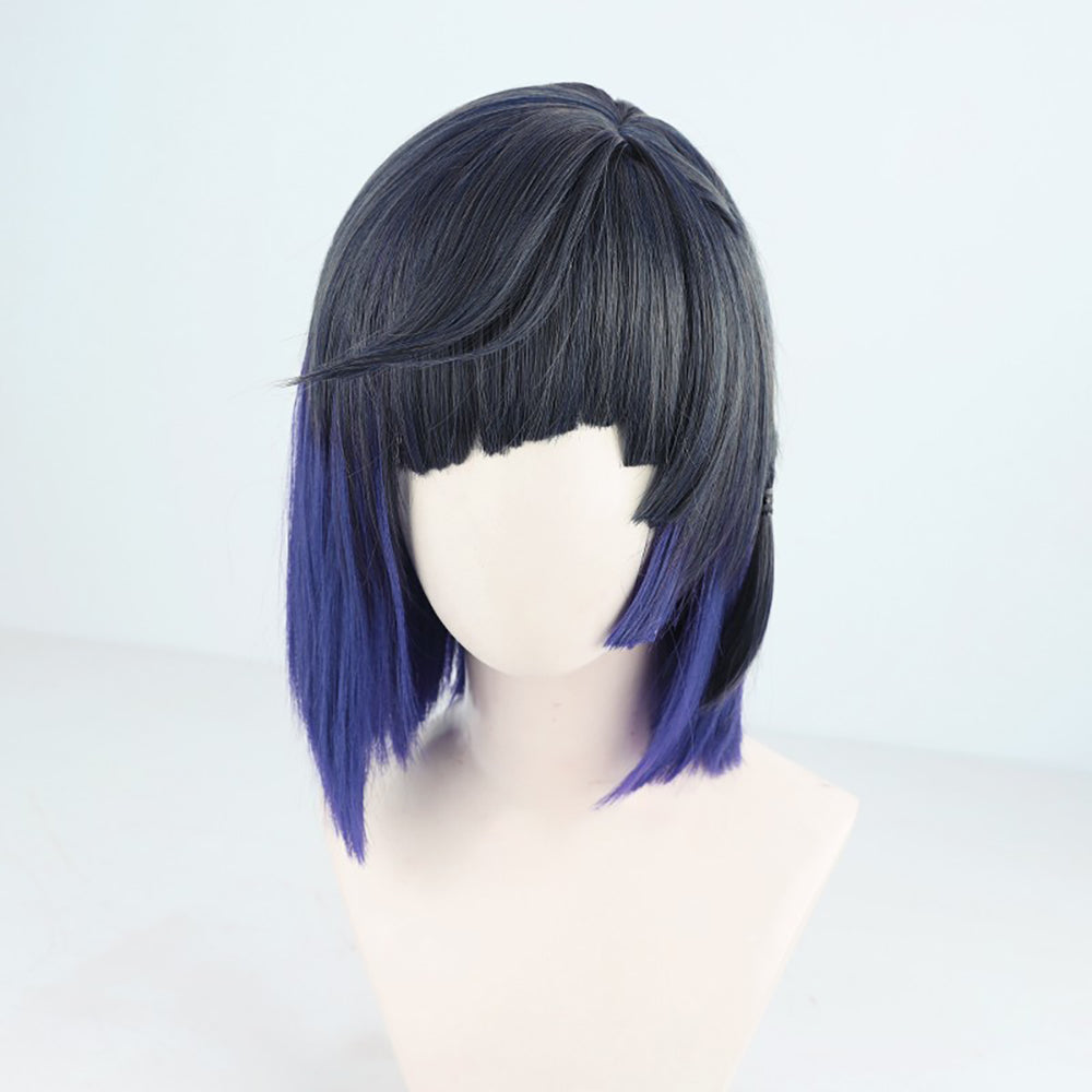 Genshin Impact Yelan Blue Cosplay Wig