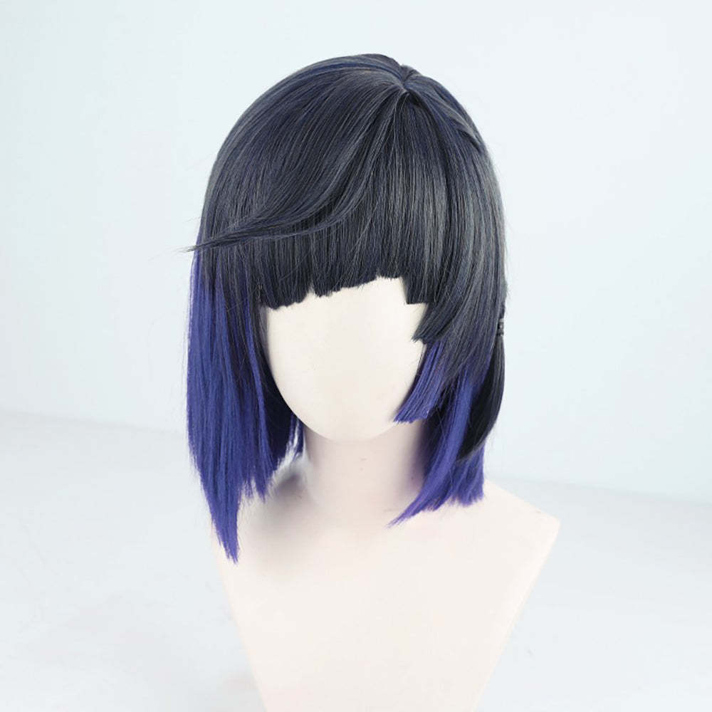 Genshin Impact Yelan Blue Cosplay Wig
