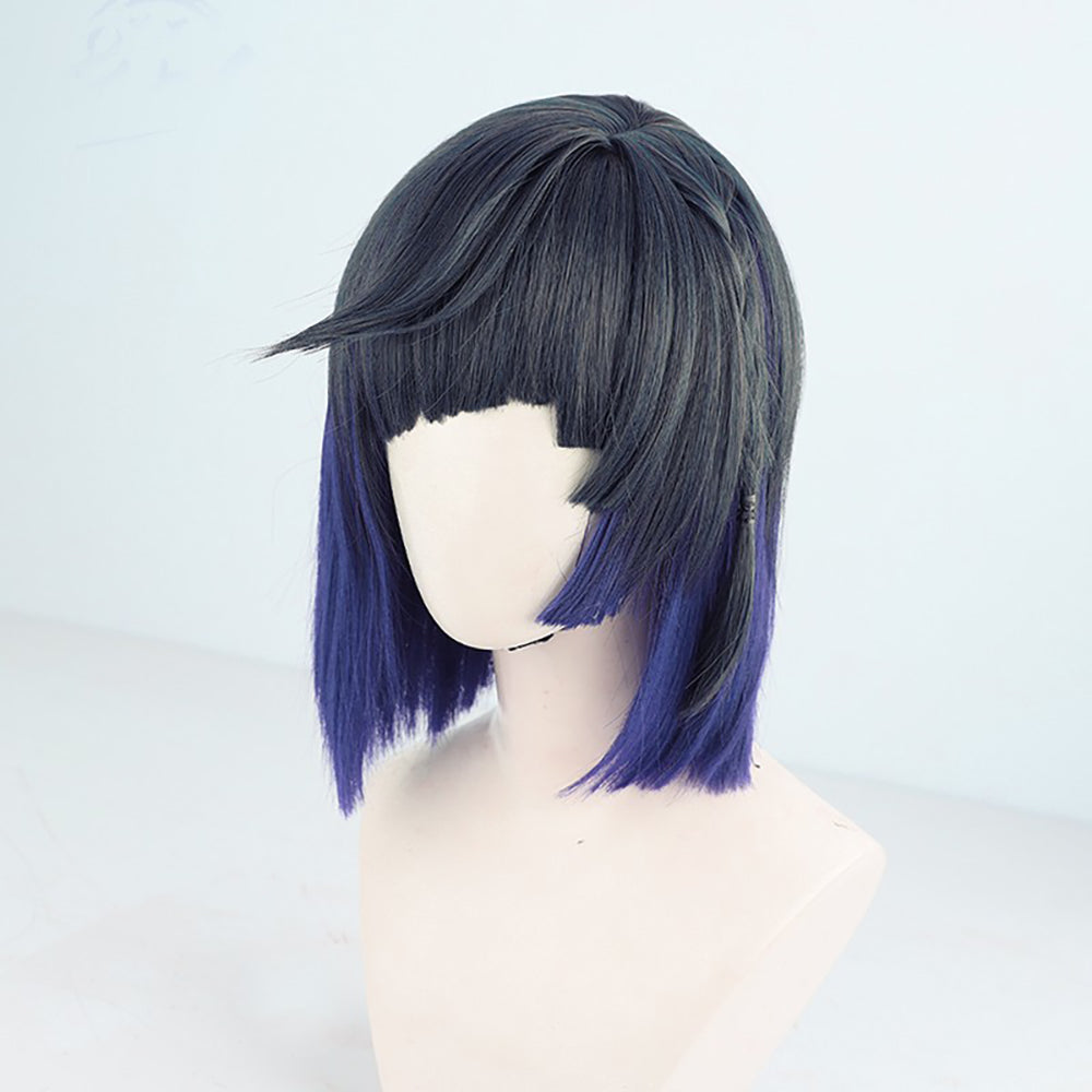 Genshin Impact Yelan Blue Cosplay Wig