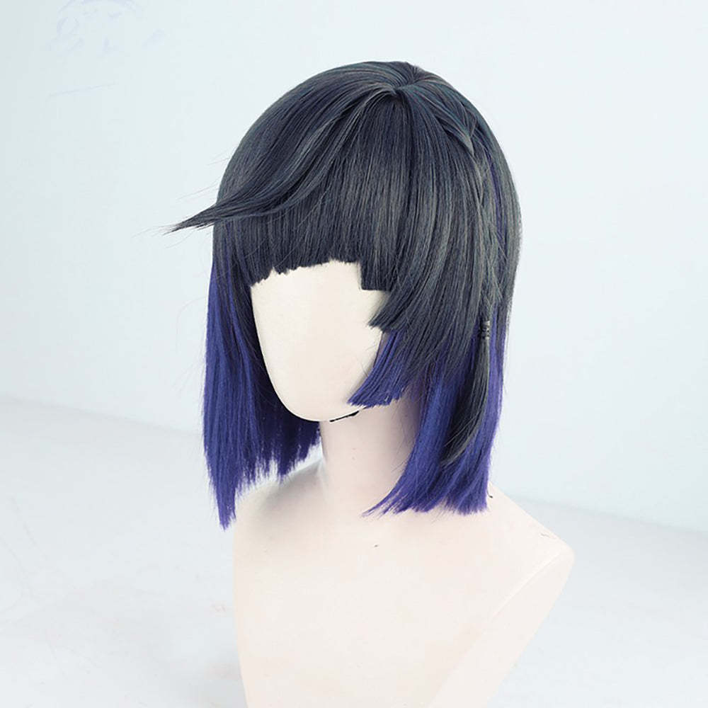 Genshin Impact Yelan Blue Cosplay Wig