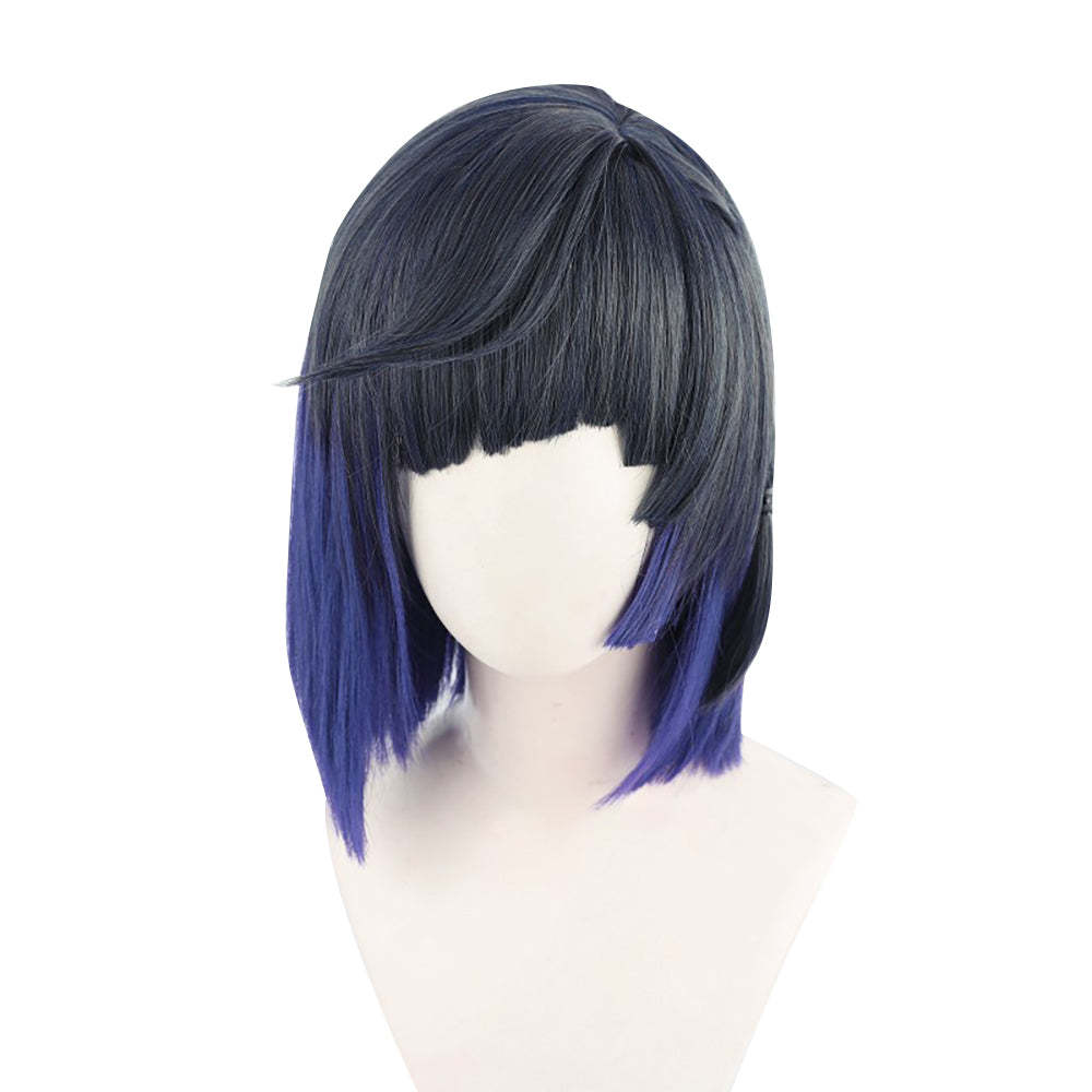 Genshin Impact Yelan Blue Cosplay Wig
