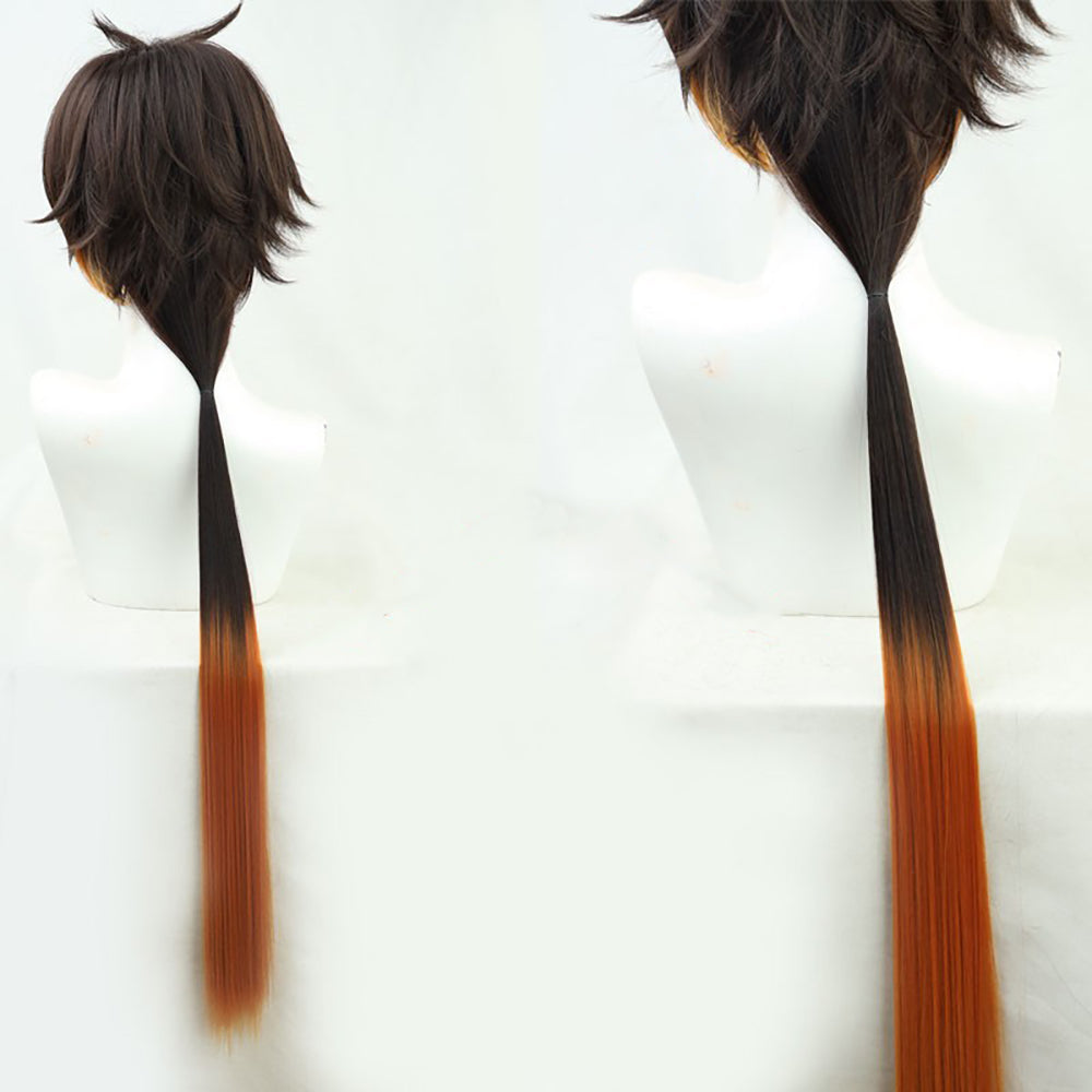 Genshin Impact Zhongli Brown Cosplay Wig-Cosplay Instrumentality Project