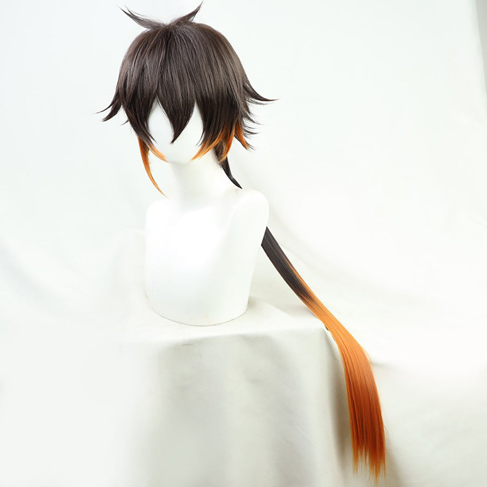 Genshin Impact Zhongli Brown Cosplay Wig-Cosplay Instrumentality Project