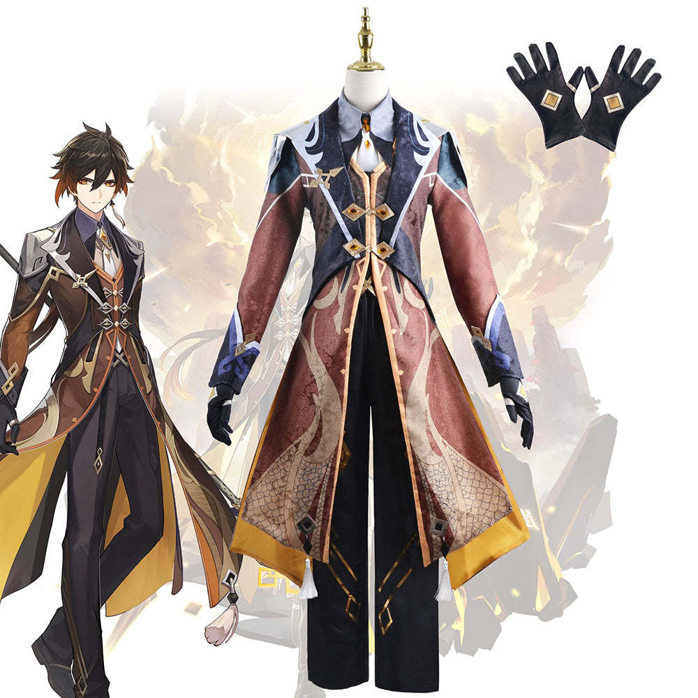 Genshin Impact Zhongli Cosplay Costume