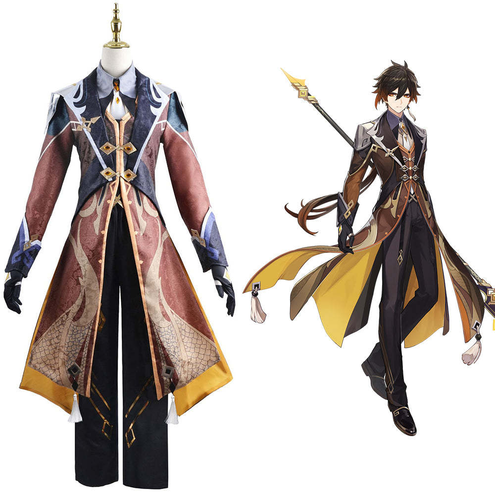 Genshin Impact Zhongli Cosplay Costume