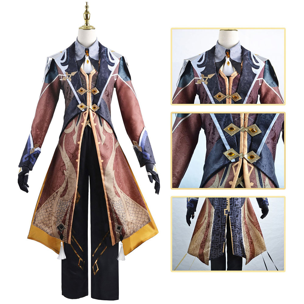 Genshin Impact Zhongli Cosplay Costume