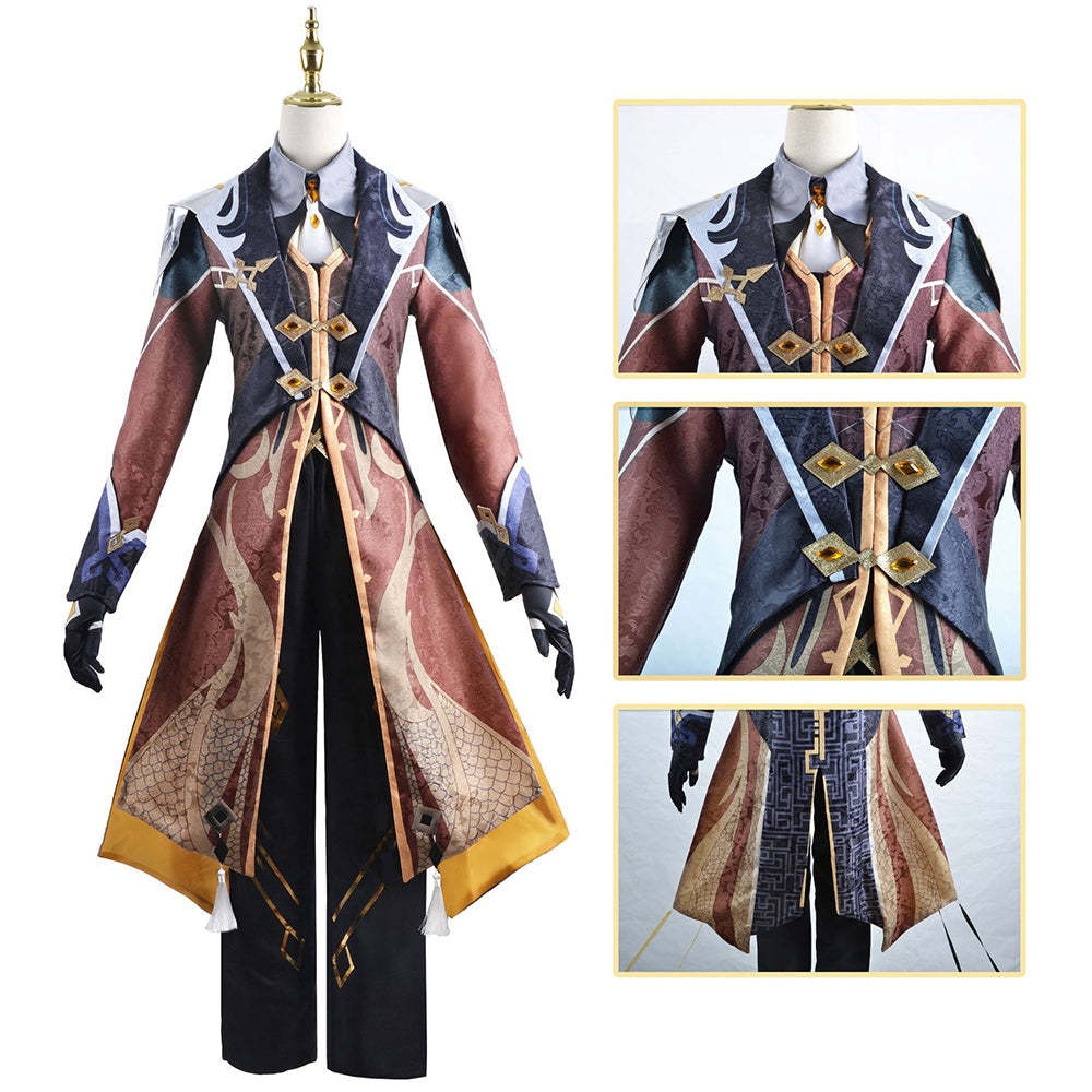 Genshin Impact Zhongli Cosplay Costume