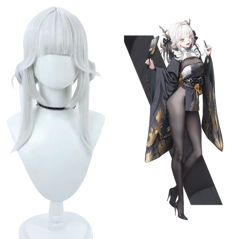 Goddess of Victory: Nikke Blanc Silver Cosplay Wig-Cosplay Instrumentality Project
