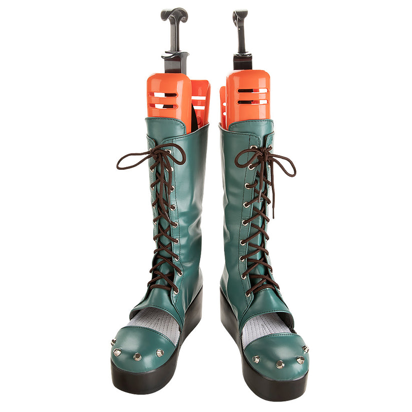 Guilty Gear Strive A.B.A Green Shoes Cosplay Boots
