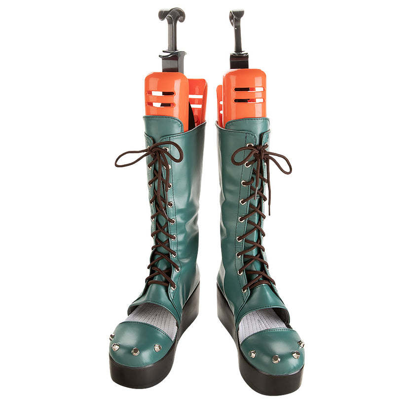 Guilty Gear Strive A.B.A Green Shoes Cosplay Boots