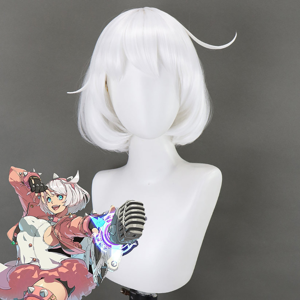 Guilty Gear Strive Elphelt Valentine White Cosplay Wig