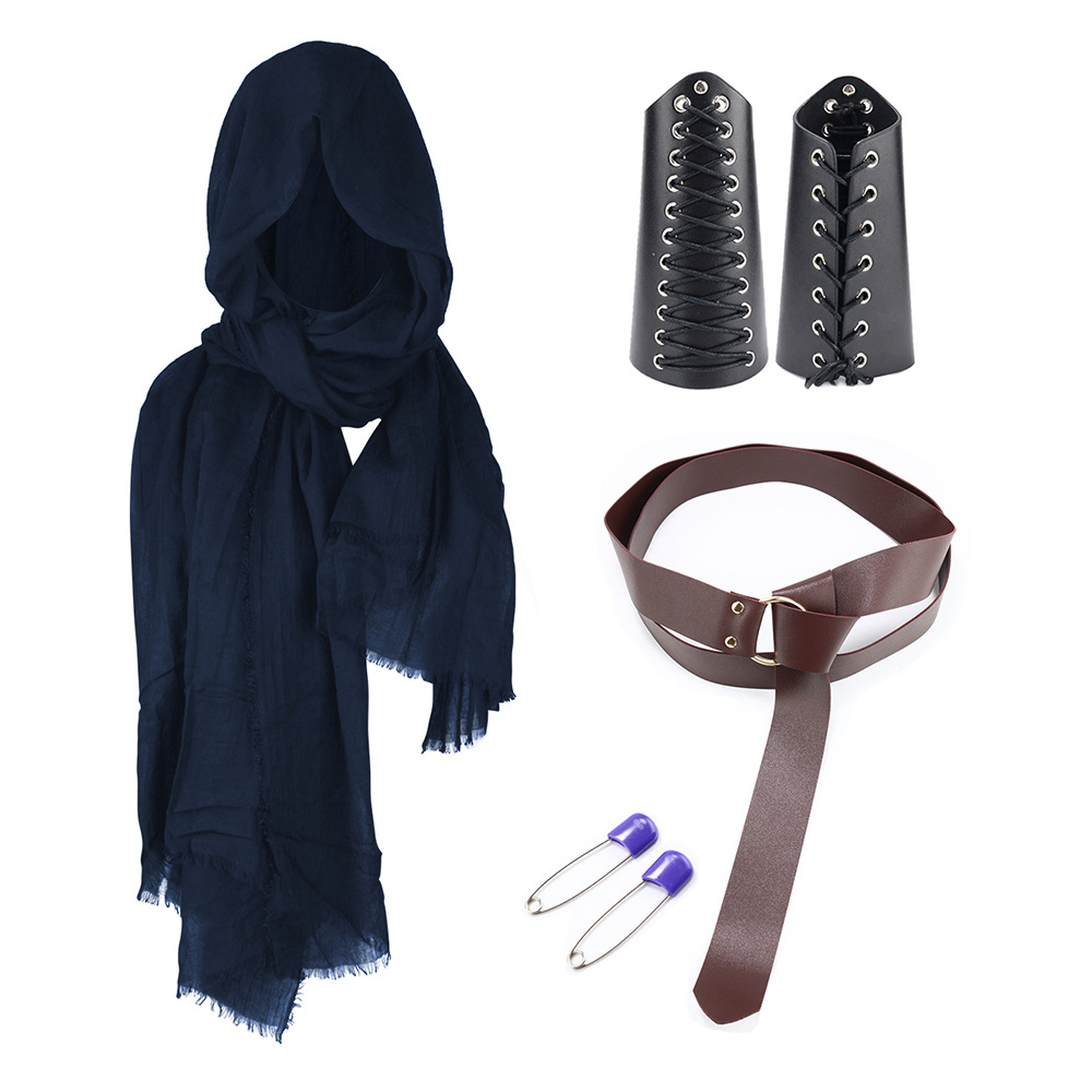 Halloween Carnival Accessories Set Medieval Knight Belt Wrist Guard Shoulder Guard Scabbard Viking cosplay props-Cosplay Instrumentality Project