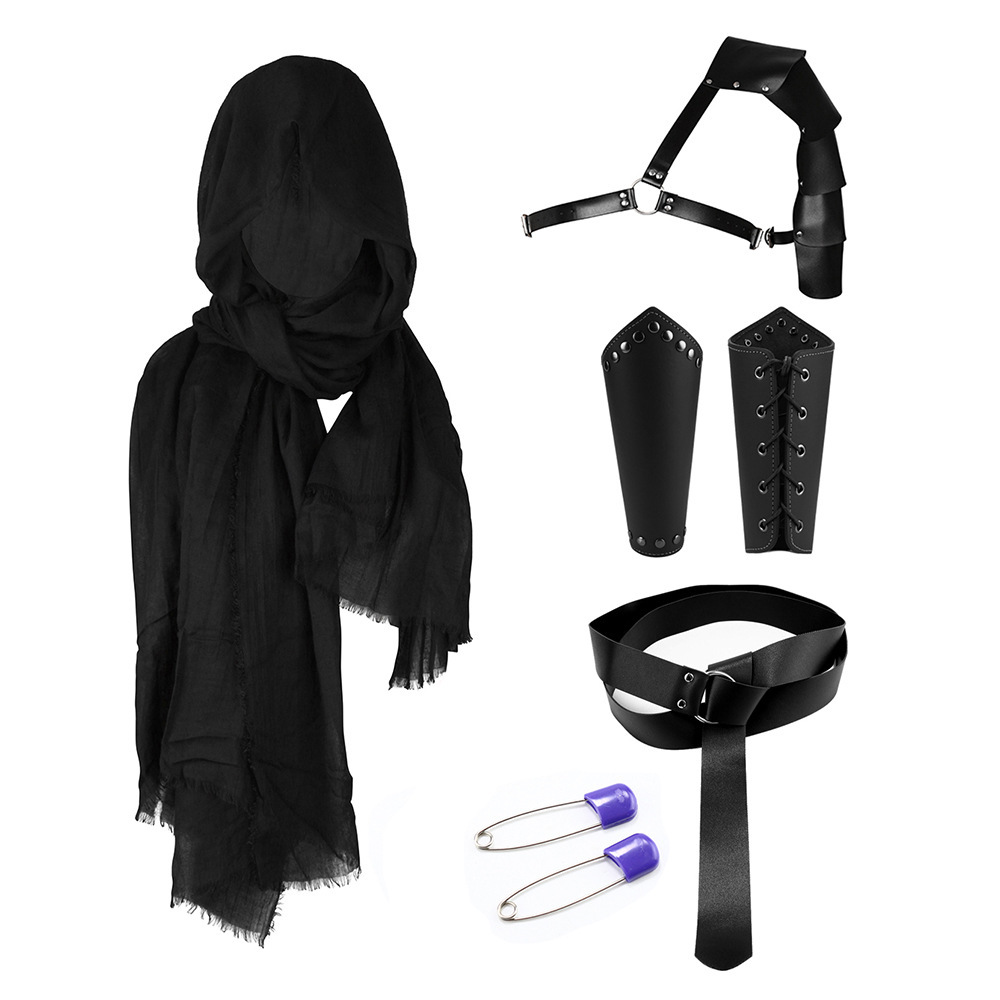 Halloween Carnival Accessories Set Medieval Knight Belt Wrist Guard Shoulder Guard Scabbard Viking cosplay props-Cosplay Instrumentality Project