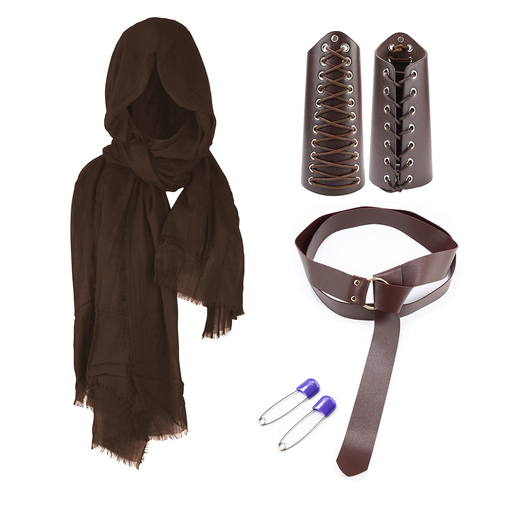 Halloween Carnival Accessories Set Medieval Knight Belt Wrist Guard Shoulder Guard Scabbard Viking cosplay props-Cosplay Instrumentality Project