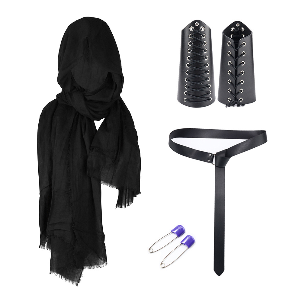 Halloween Carnival Accessories Set Medieval Knight Belt Wrist Guard Shoulder Guard Scabbard Viking cosplay props-Cosplay Instrumentality Project