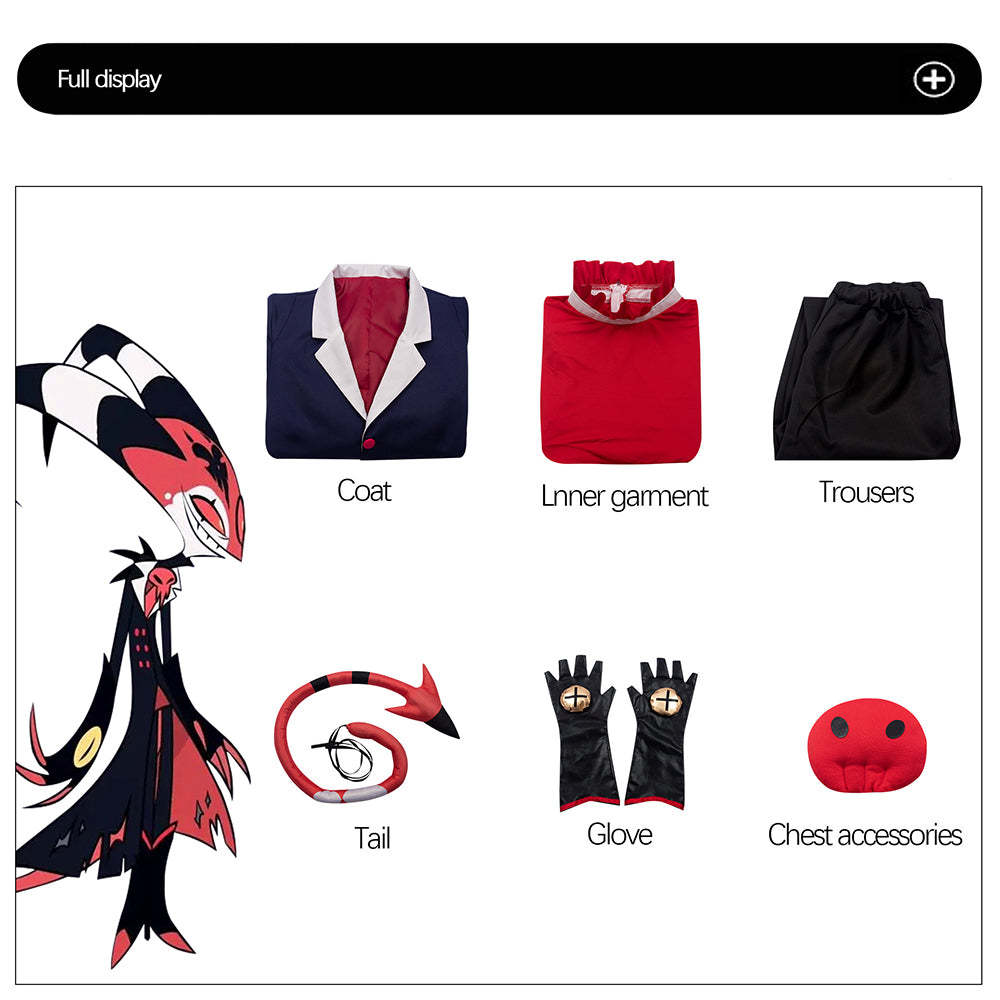 Hazbin Hotel Helluva Boss Blitzo Cosplay Costume-Cosplay Instrumentality Project