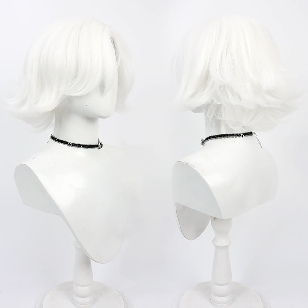 Hazbin Hotel Angel Dust White Cosplay Wig-Cosplay Instrumentality Project