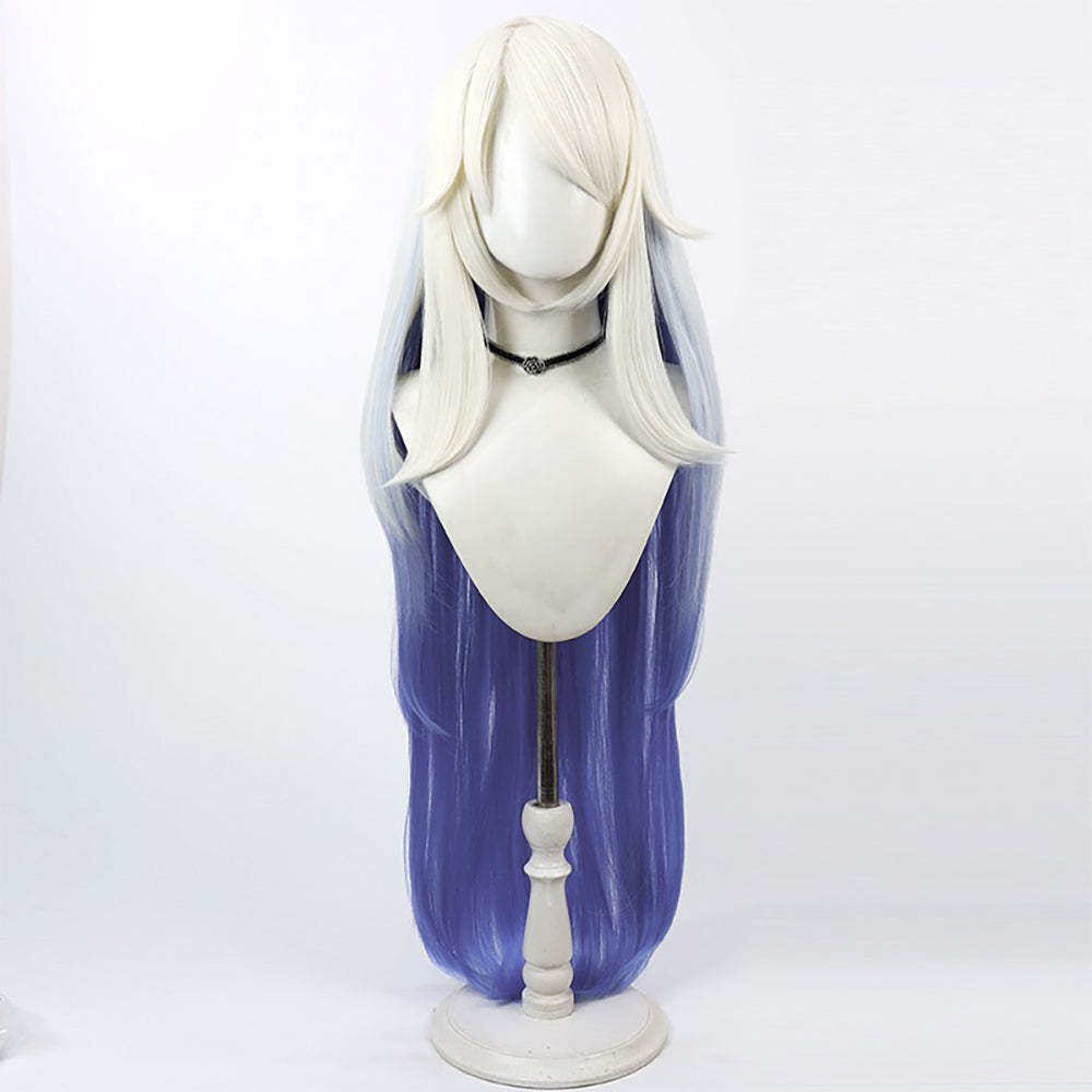 Hazbin Hotel Emily White Purple Cosplay Wig