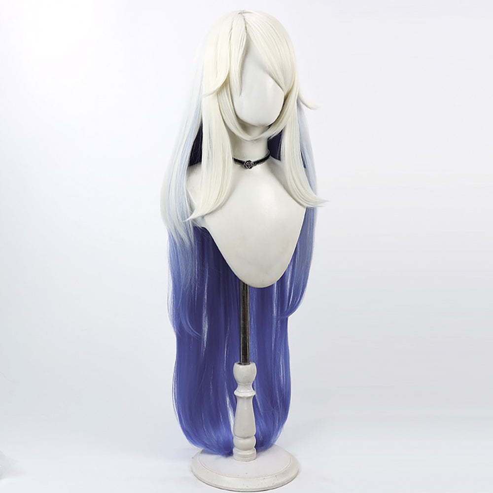 Hazbin Hotel Emily White Purple Cosplay Wig