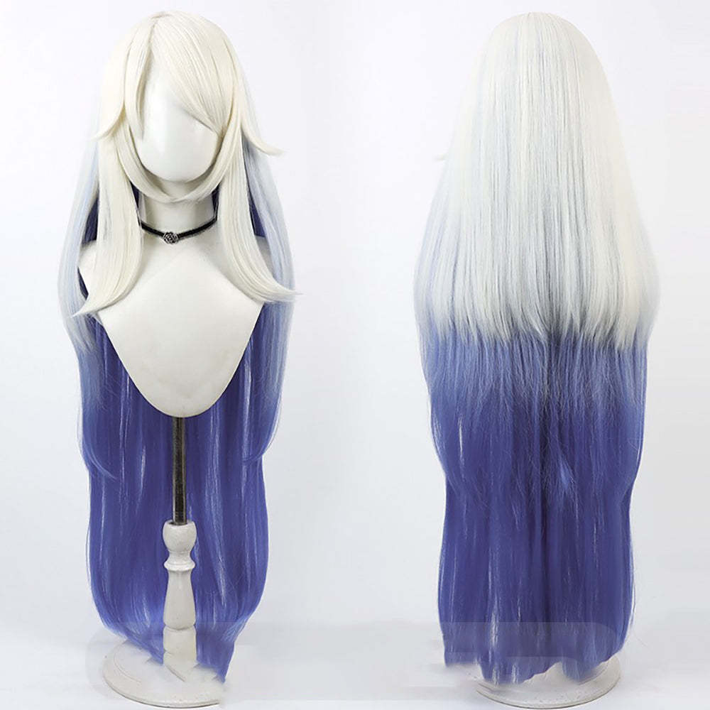 Hazbin Hotel Emily White Purple Cosplay Wig