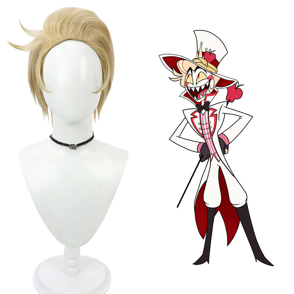 Hazbin Hotel Lucifer Morningstar Blonde Cosplay Wig-Cosplay Instrumentality Project