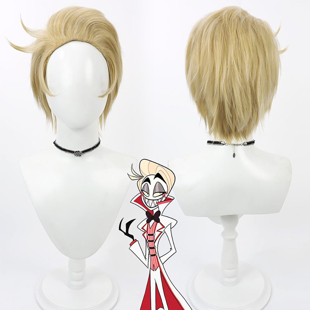 Hazbin Hotel Lucifer Morningstar Blonde Cosplay Wig-Cosplay Instrumentality Project