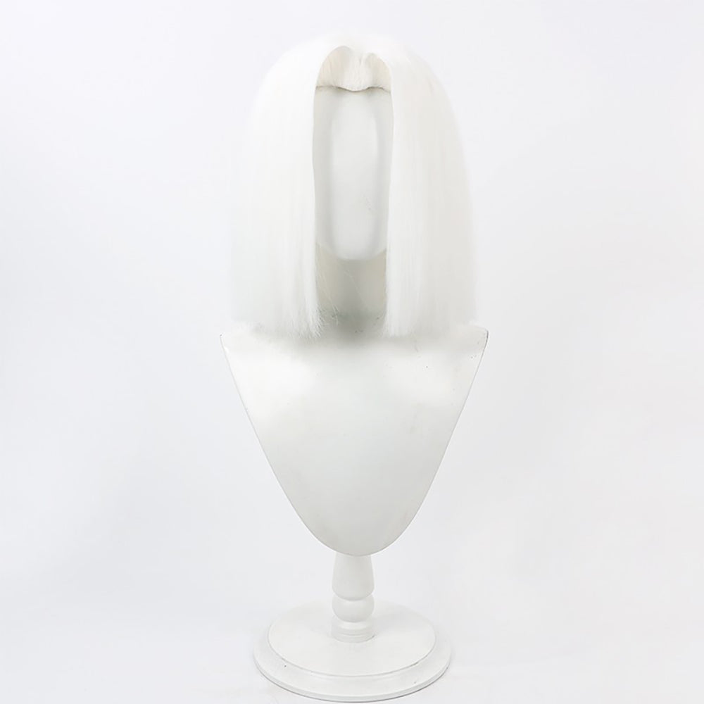 Hazbin Hotel Lute White Cosplay Wig