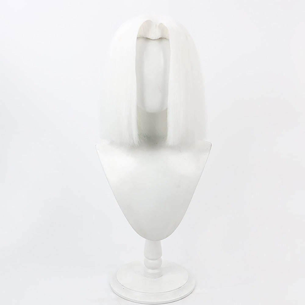 Hazbin Hotel Lute White Cosplay Wig