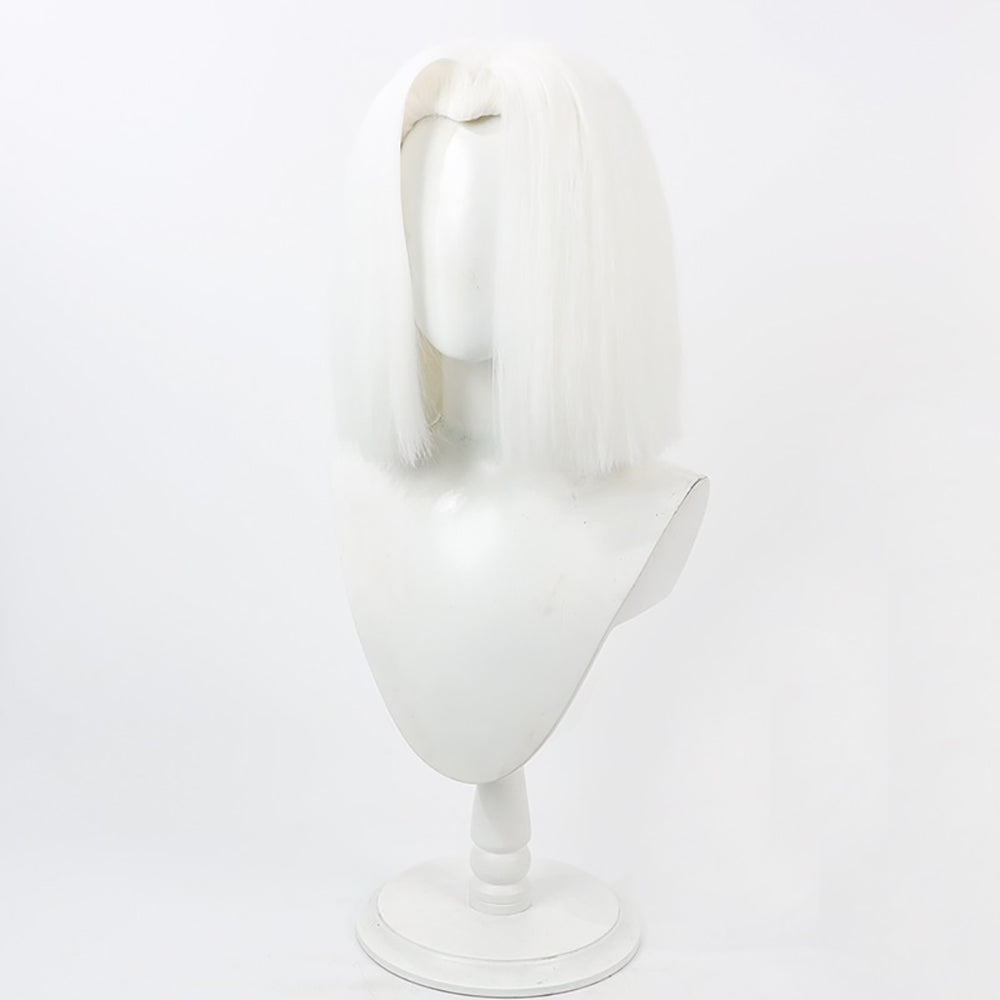 Hazbin Hotel Lute White Cosplay Wig