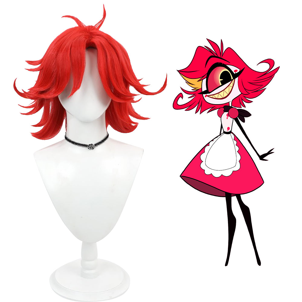 Hazbin Hotel Niffty Red Cosplay Wig