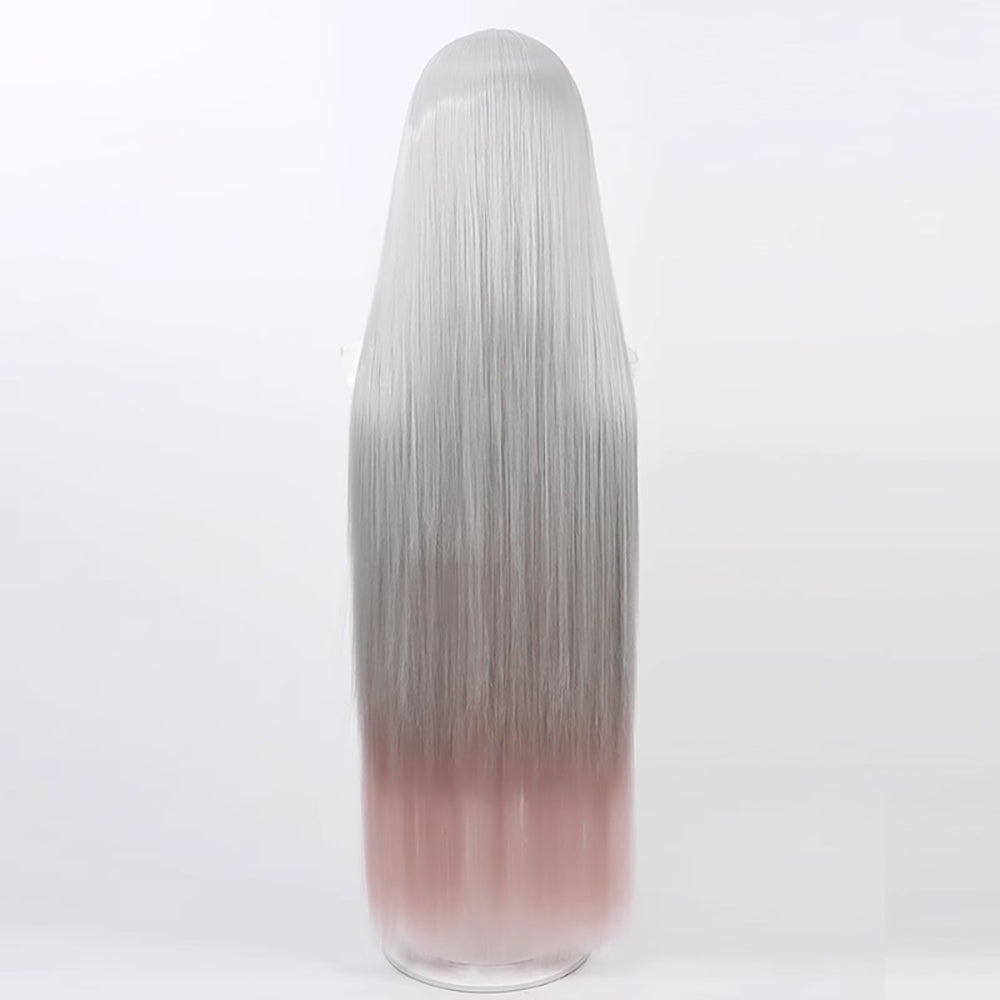 Hazbin Hotel Vaggie Silver Cosplay Wig