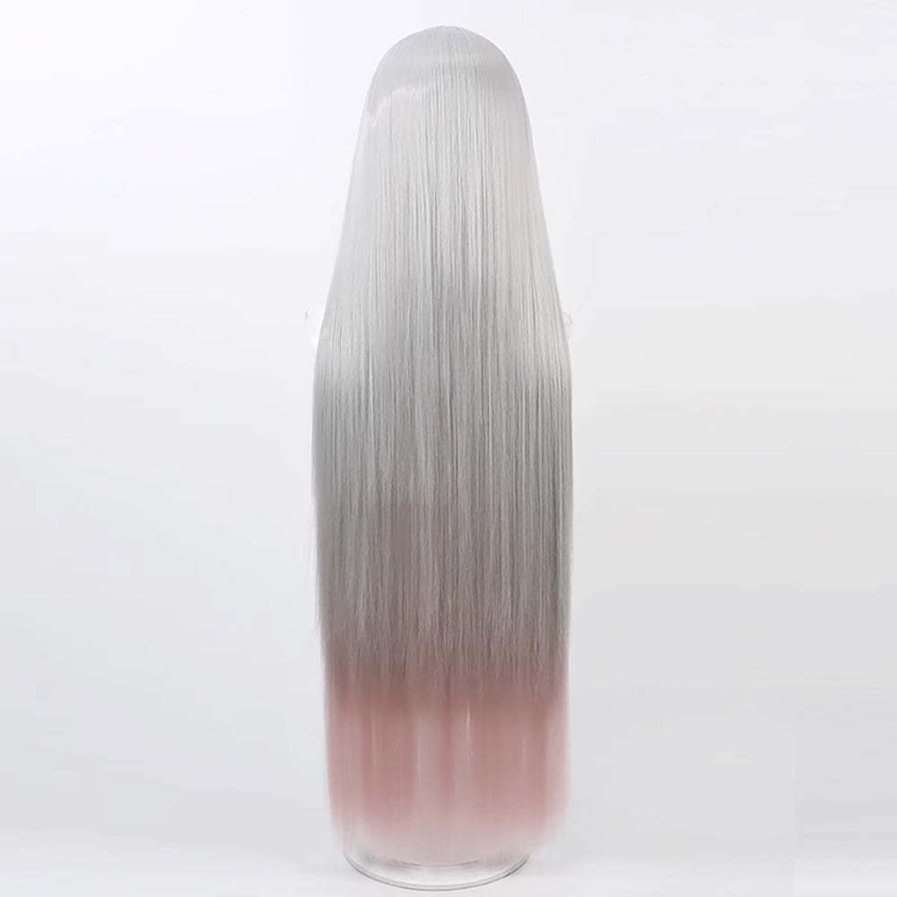 Hazbin Hotel Vaggie Silver Cosplay Wig