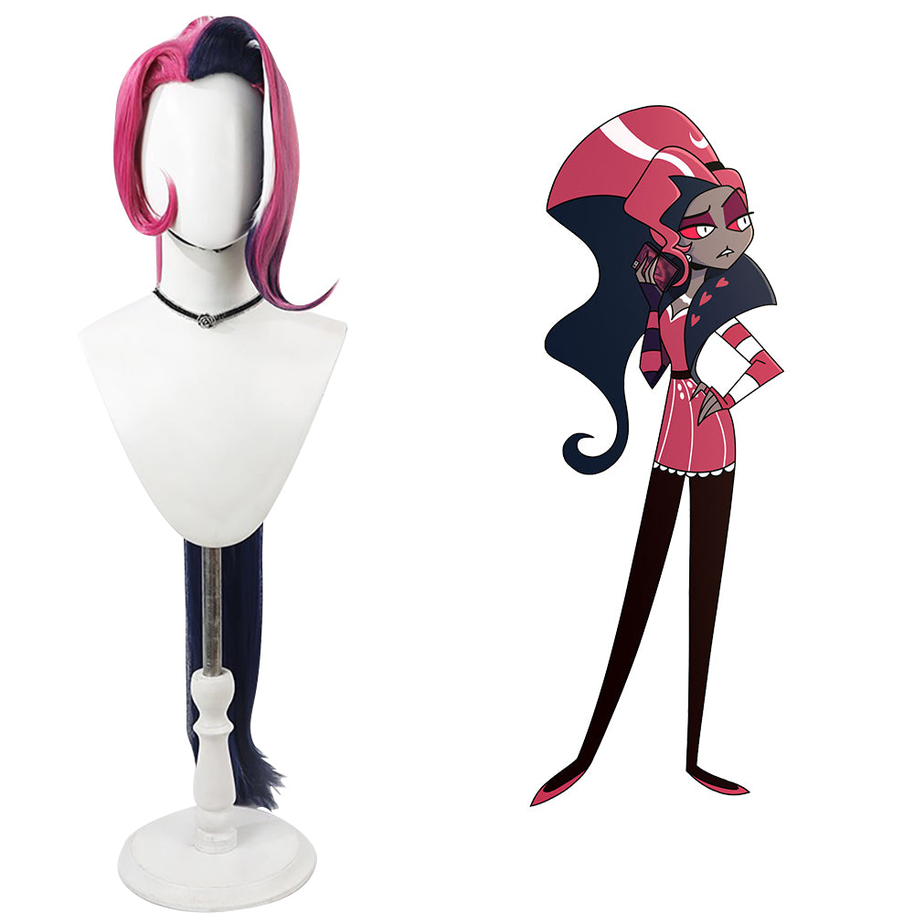 Hazbin Hotel Velvette Velvet Cosplay Wig
